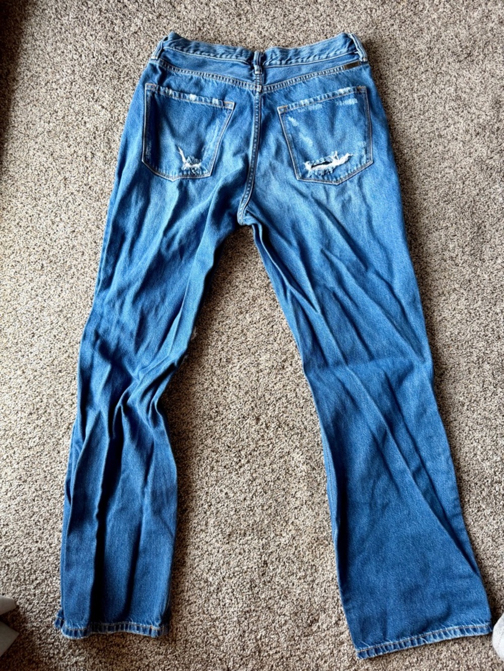 KanCan Blue Distressed Flare Jeans - Picture 2 of 3